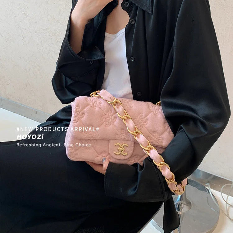 Bolsa Feminina Shoulder Sweet Canvas – Estilo Moderno e Versátil para o Dia a Dia