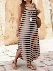 Brisa Listrada – Vestido Plus Size Verão Elegante