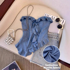 Top Elegance Ruffle – Charme e Feminilidade em Cada Loo