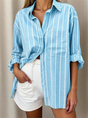 Camisa Listrada Elegance – Casual & Conforto