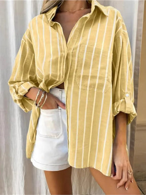 Camisa Listrada Elegance – Casual & Conforto
