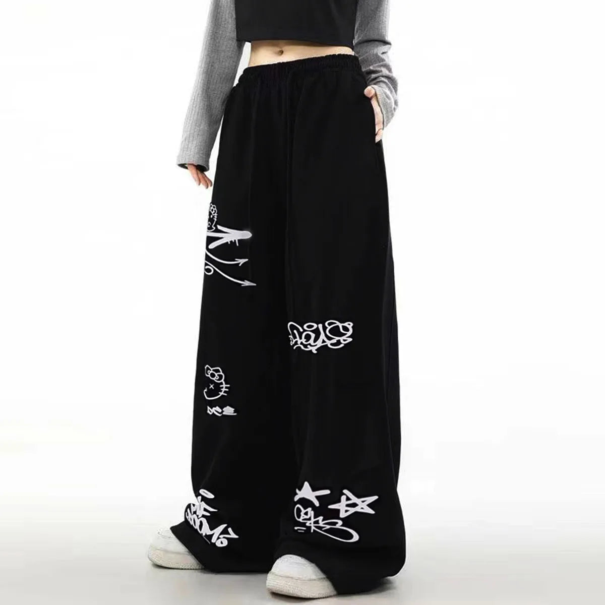 Calça Feminina Moletom Jazz Urban - Estilo Streetwear Confortável e Versátil