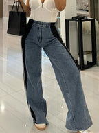 Calça Feminina Alfaiataria Onnat em Patchwork Moderno com Conforto e Estilo