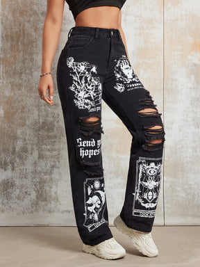Calça Jeans Riptoon™ Arte Cartoon