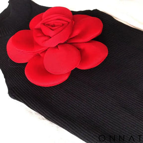 2024 New Summer Knitted T Shirt for Women Big Flowers Vintage Sexy Ropa De Mujer y2k Fashion Short Tank Tops camisetas