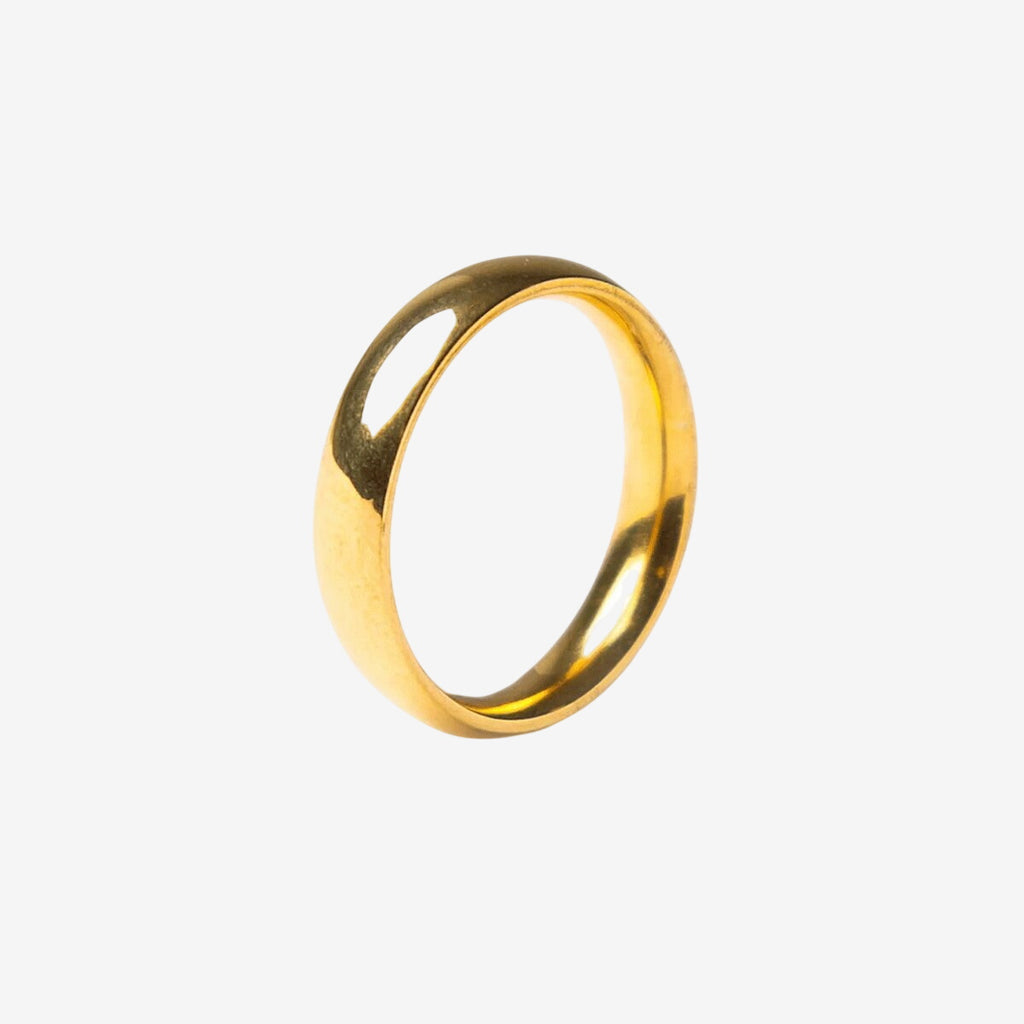 Aliança Anatômica Banhado em Ouro 18K