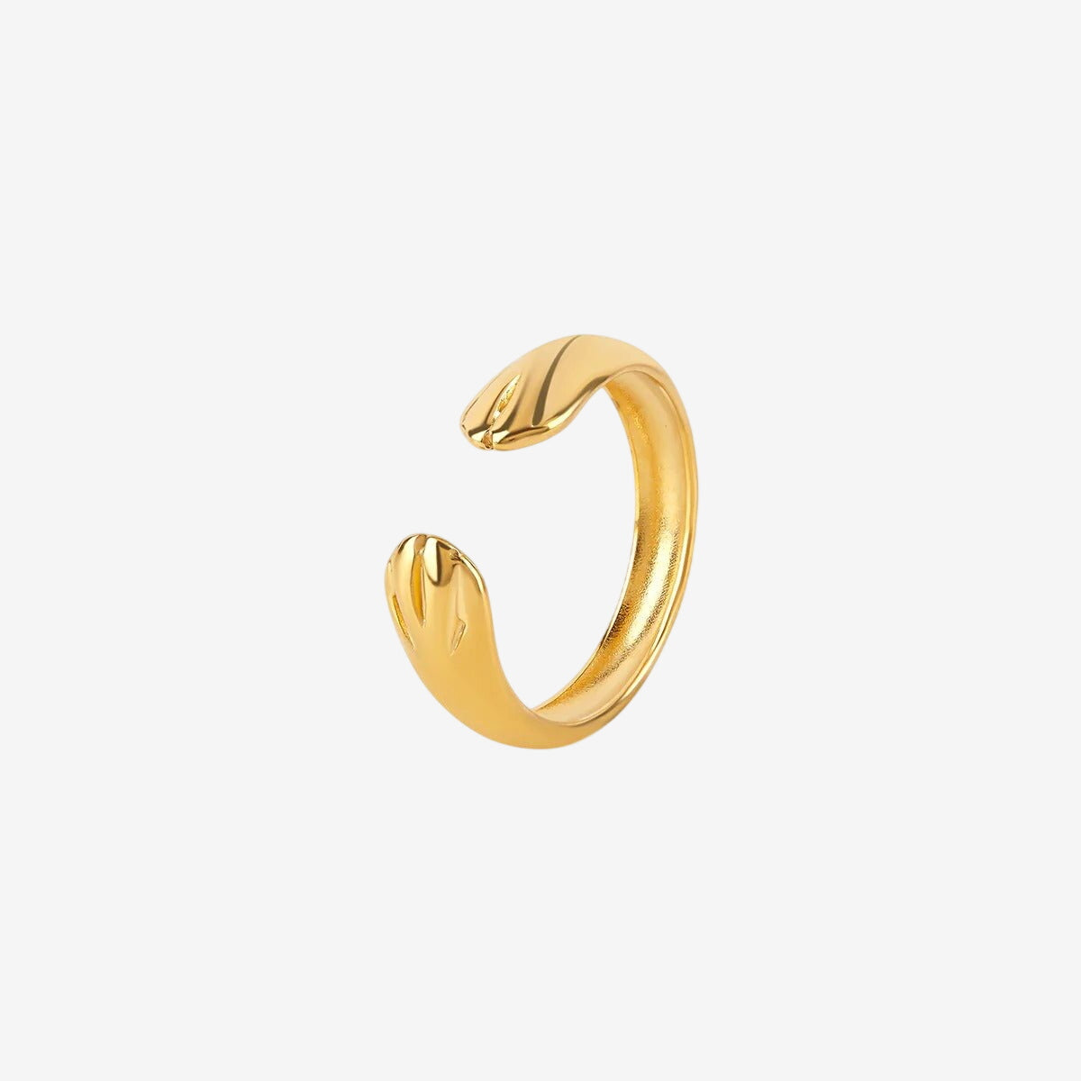 Anel Acolhe Ajustável Banhado em Ouro 18K