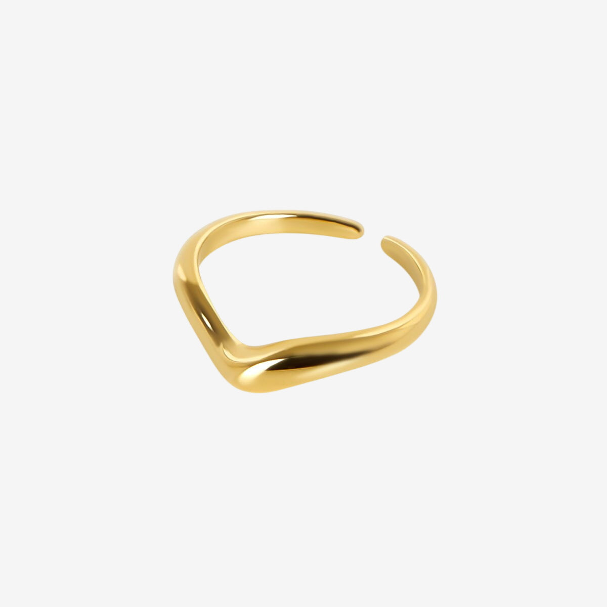 Anel Aspen Banhado em Ouro 18k