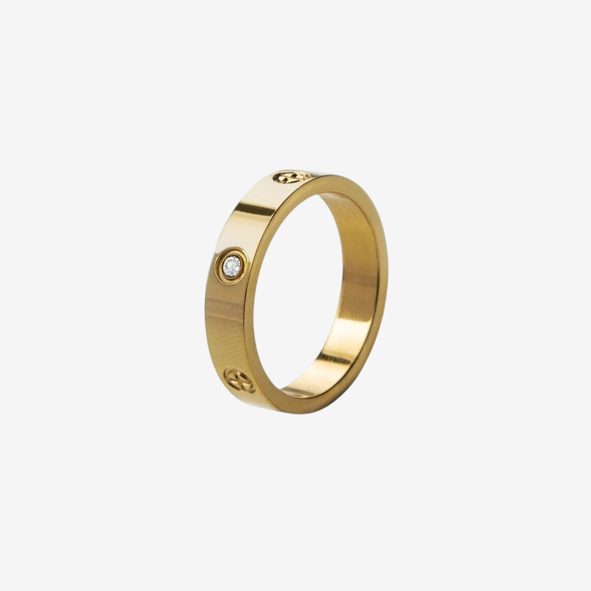 Anel Glow Inspiração Banhado em Ouro 18k