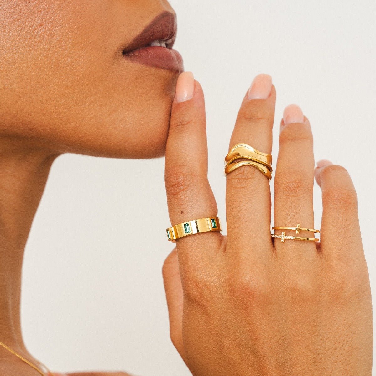 Conjunto Cruz Banhado em Ouro 18K