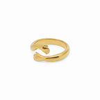 Anel de Abraço Banhado em Ouro 18K