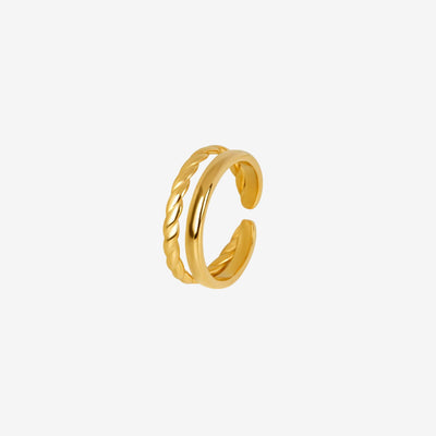 Anel Duo Banhado em Ouro 18k