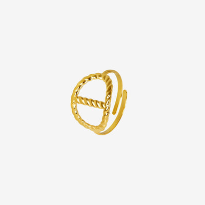 Anel Éclat Ajustável Banhado em Ouro 18k