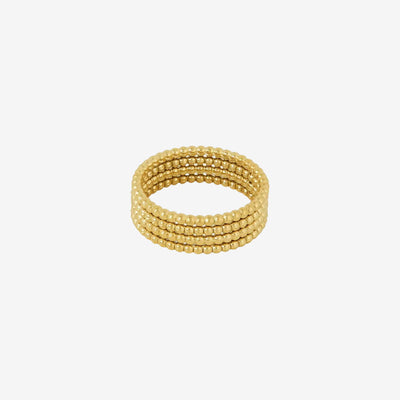 Anel Esferas Icônica Banhado em Ouro 18K