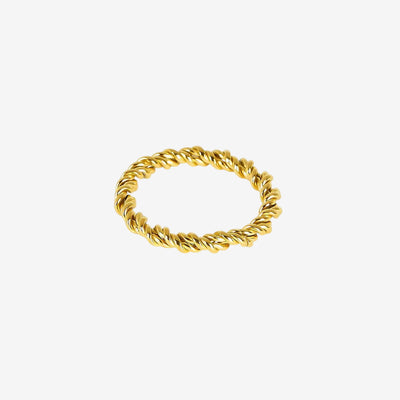 Anel Vórtex Banhado em Ouro 18K