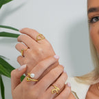 Anel Flecha Banhado em Ouro 18k