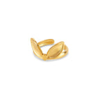Anel Folhas Ajustável Banhado em Ouro 18K