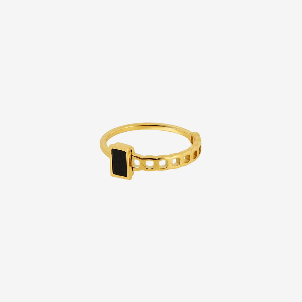Anel Fusion Banhado em Ouro 18k