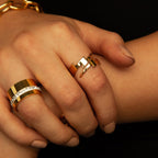 Anel Liguria Banhado em Ouro 18K