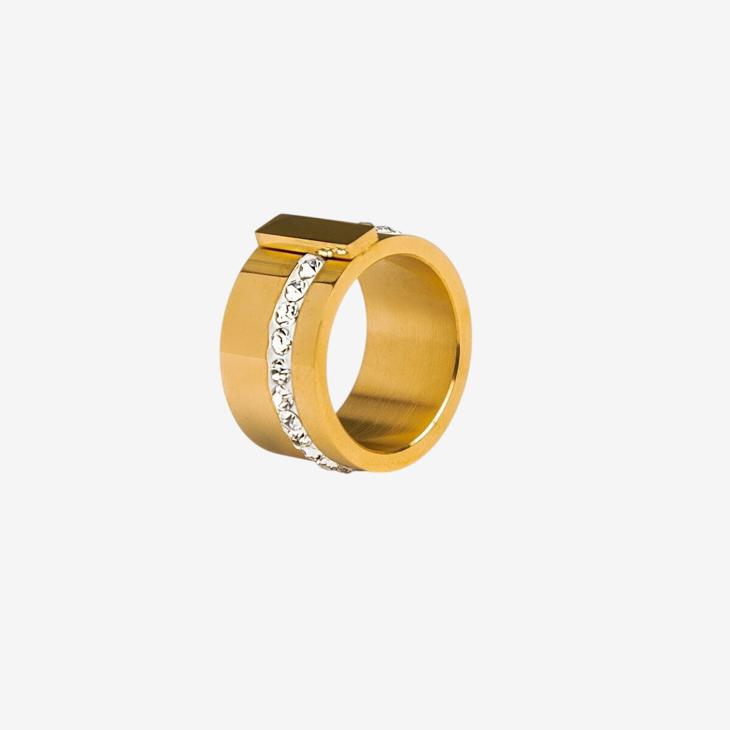 Anel Ligúria Banhado em Ouro 18K
