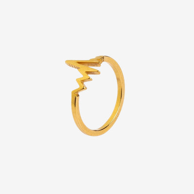 Anel Ritmo do Amor Banhado em Ouro 18K