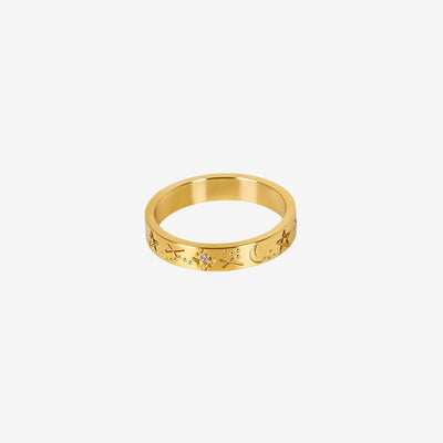 Anel Céu Banhado em Ouro 18k