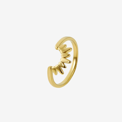 Anel Alvorada Banhado em Ouro 18K