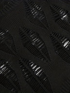 Blusa Sofy - Malha Geométrico Decote Redondo e Mangas Longas