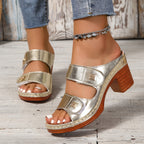 Sandália Plataforma Elegance – Conforto e Estilo com Salto Bloco