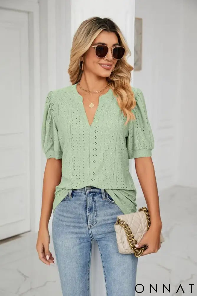 Blusa Bella Renda Verde / P Tops