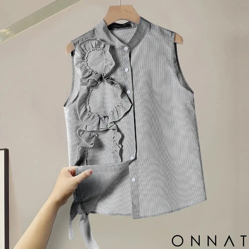 ZANZEA Women Short Sleeve Blouse Speacial Three-D Flowers Blusas 2024 Summer Round Neck Shirt Casual Loose Colorblock