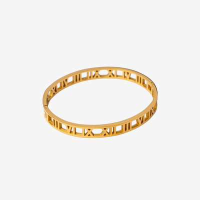 Bracelete Coliseu Romano Banhado em Ouro 18K