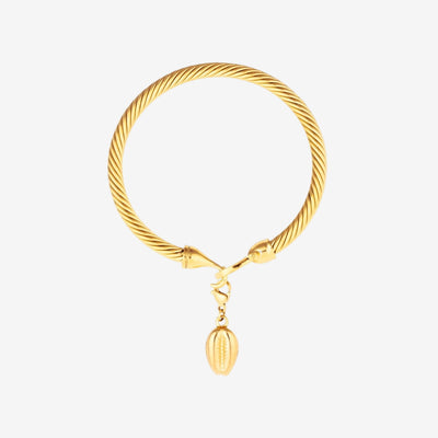 Bracelete Concha Marina Banhado em Ouro 18K