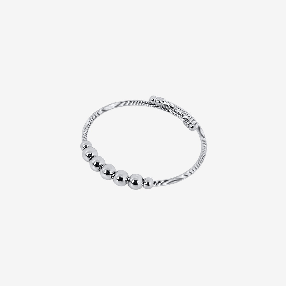 Bracelete Serenidade Esferas - Prata