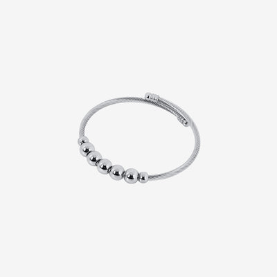Bracelete Serenidade Esferas - Prata