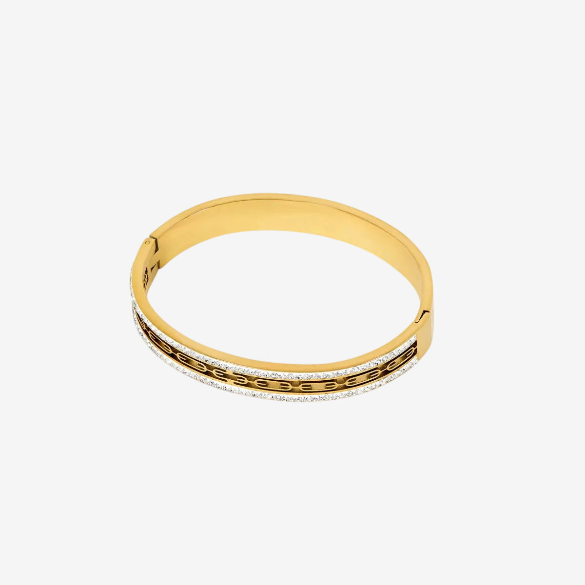 Bracelete Hera Cristal Banhado em Ouro 18K