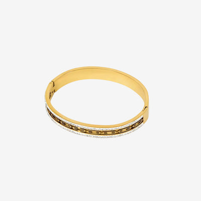 Bracelete Hera Cristal Banhado em Ouro 18K