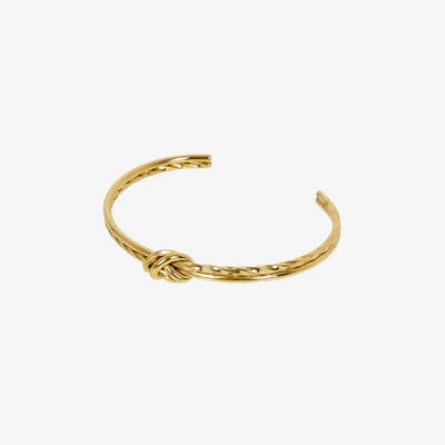 Bracelete Laço Torcido Banhado em Ouro 18K