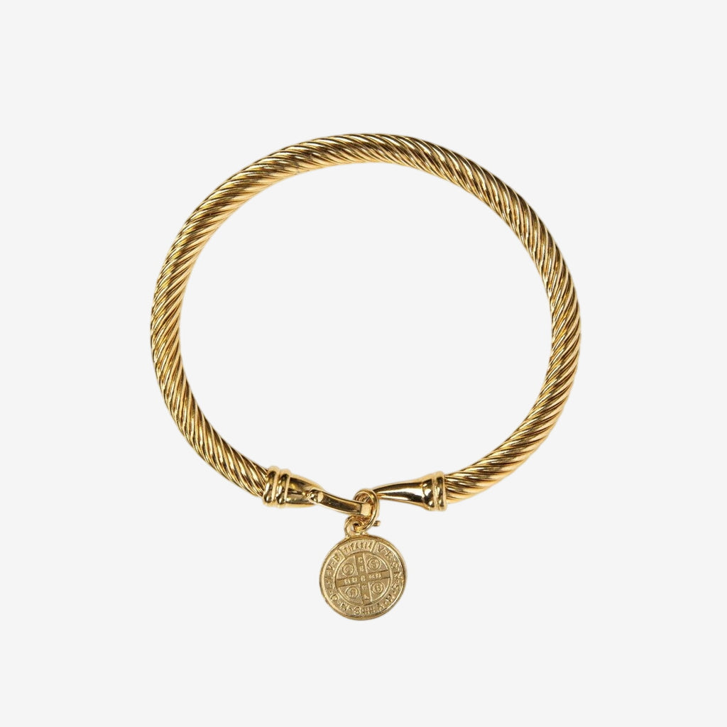 Bracelete Bencao Banhado em Ouro 18K