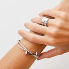 Bracelete Prego Zircônia - Prata