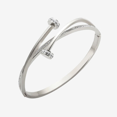 Bracelete Cravo Zirconia - Prata