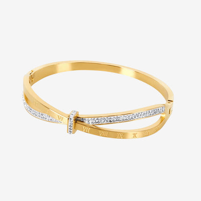 Bracelete Senado Zirconia Banhado em Ouro 18K