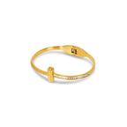 Bracelete T-Bar Elegance Banhado em Ouro 18k