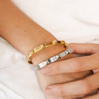 Bracelete Tachas Banhado em Ouro 18K