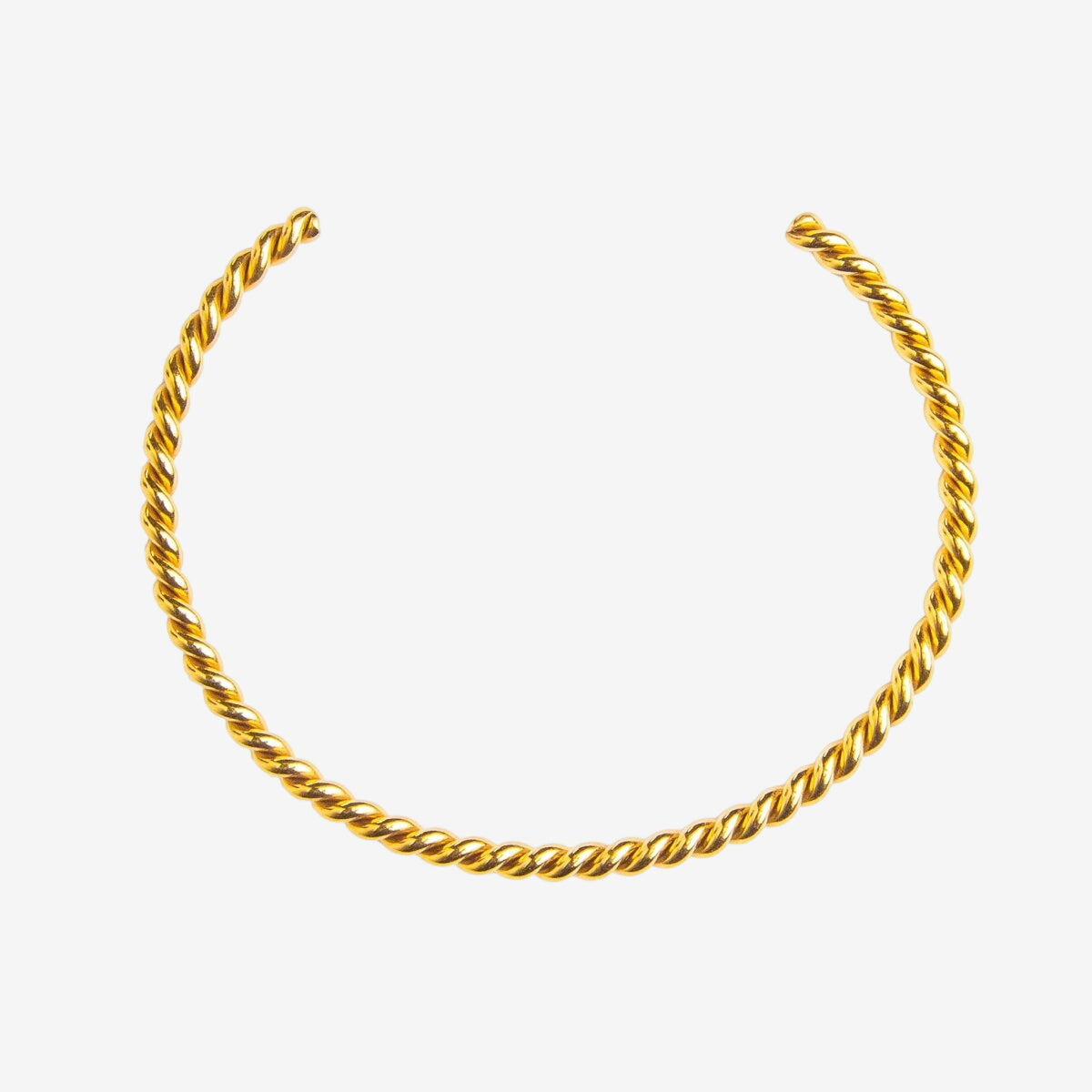 Bracelete Espiral Twist Banhado em Ouro 18K