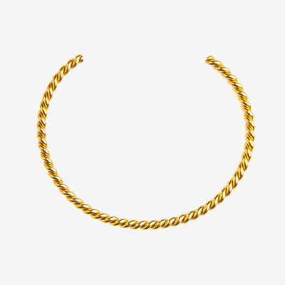 Bracelete Espiral Twist Banhado em Ouro 18K