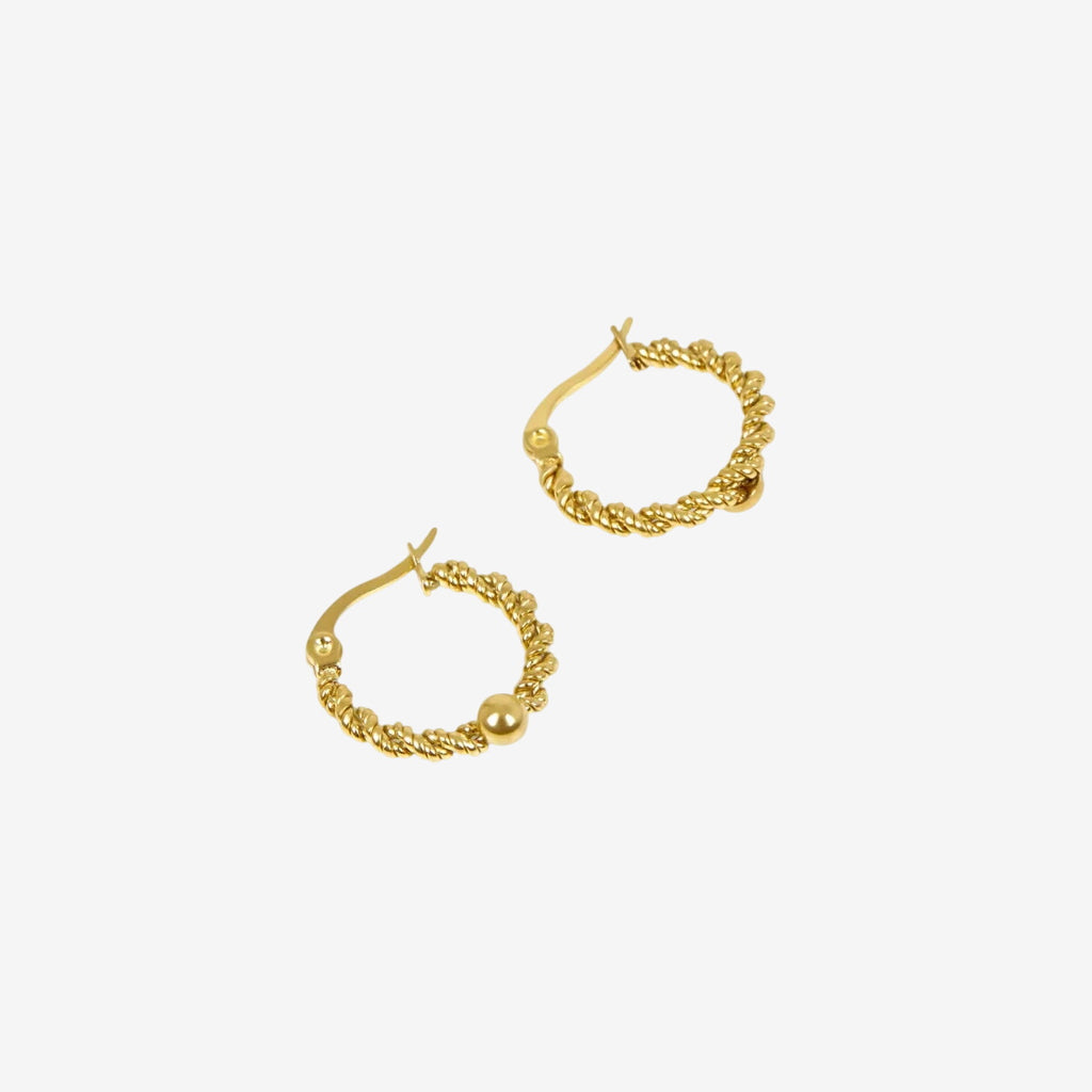 Brinco Torcida Argola Banhado em Ouro 18K