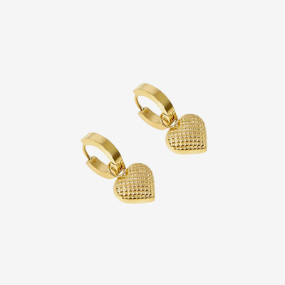 Brinco Amore Argolinha Banhado em Ouro 18K