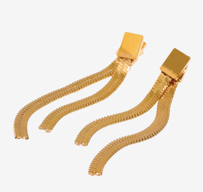 Brinco Ravello Malha Banhado em Ouro 18K