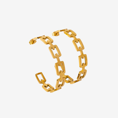 Brinco Nápoles Argola Banhado em Ouro 18K